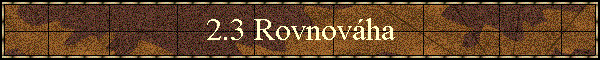 2.3 Rovnovha
